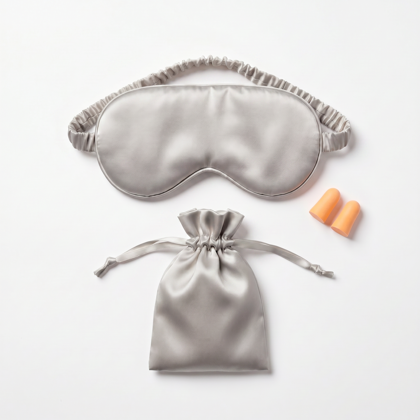 Travel Gray DriftKit Travel Sleep Kit with soft sleep mask, earplugs, and compact pouch